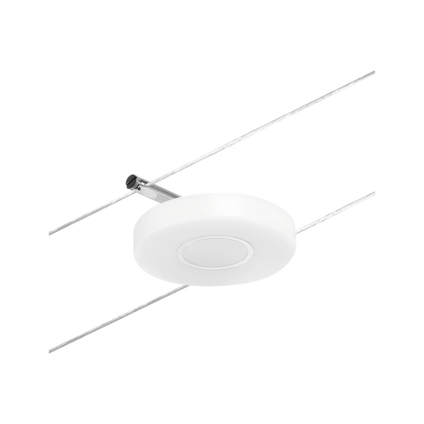 Paulmann Seilsystem Set DiscLED Chrom matt#Chrom 5x4,5W  3.000K DC 60VA 5 Spots