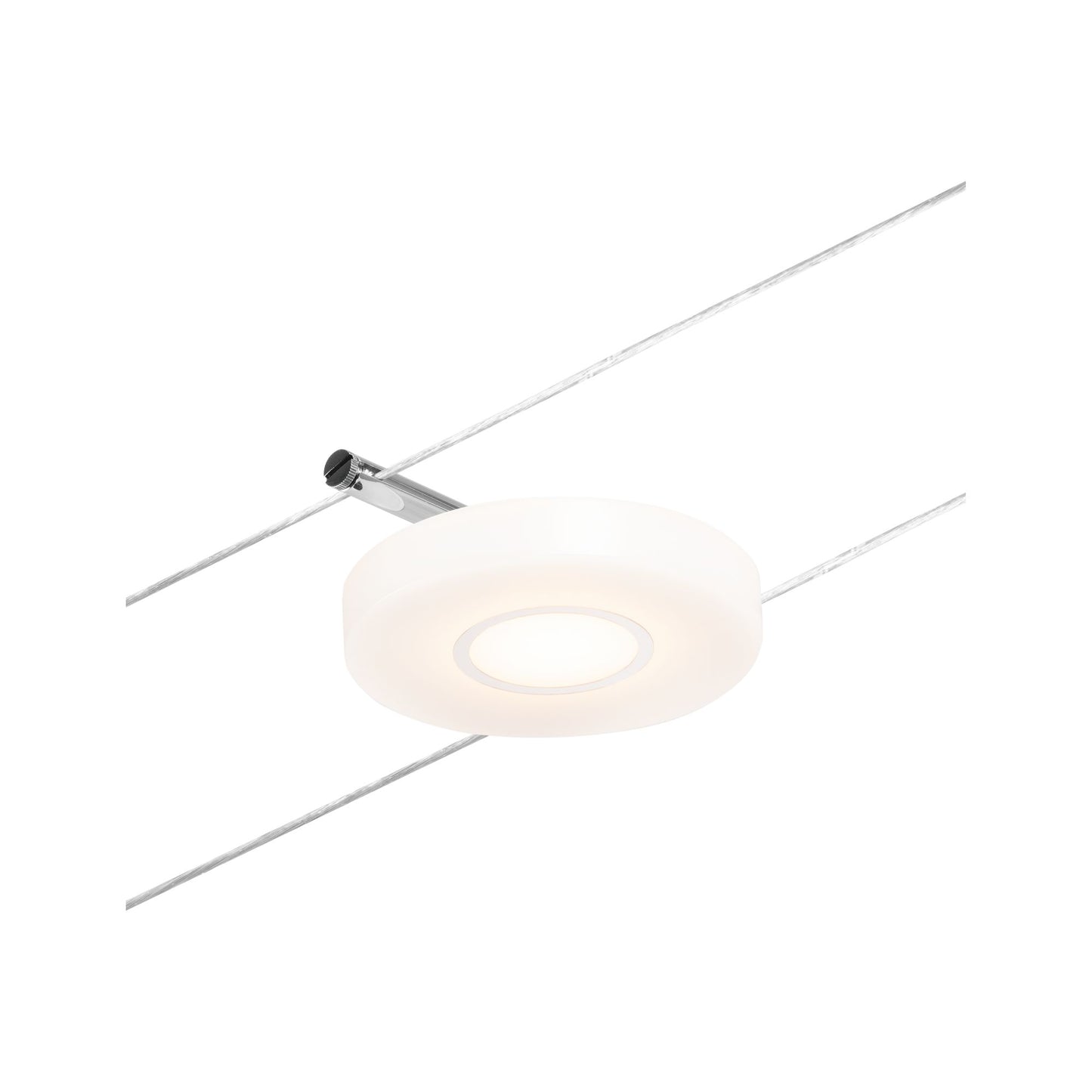 Paulmann Seilsystem Spot DiscLED Chrom matt#Chrom 1x4,5W  3.000K DC 60 VA