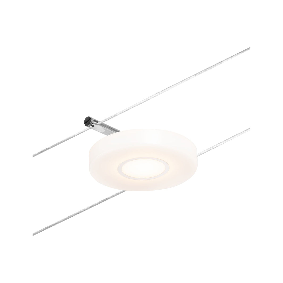 Paulmann Seilsystem Spot DiscLED Chrom matt#Chrom 1x4,5W  3.000K DC 60 VA