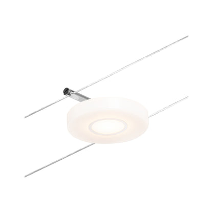 Paulmann Seilsystem Spot DiscLED Chrom matt#Chrom 1x4,5W  3.000K DC 60 VA