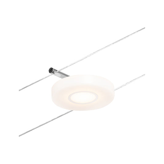 Paulmann Seilsystem Spot DiscLED Chrom matt#Chrom 1x4,5W  3.000K DC 60 VA