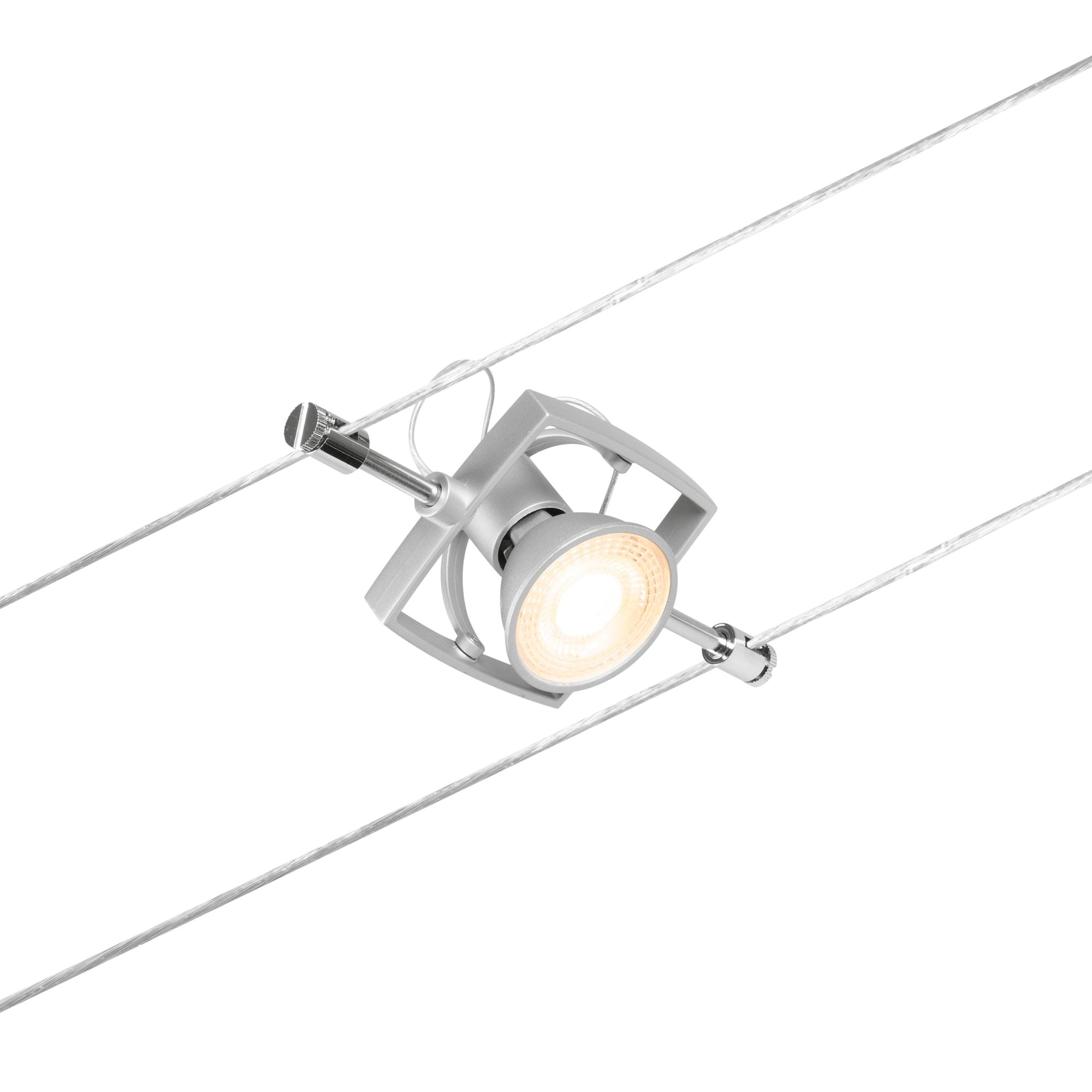 Paulmann Seilsystem Mac II Chrom matt 5 Spots ohne Leuchtmittel max. 5x10W GU5,3 DC 60VA