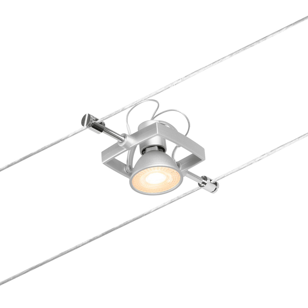 Paulmann Seilsystem Mac II Chrom matt 5 Spots ohne Leuchtmittel max. 5x10W GU5,3 DC 60VA