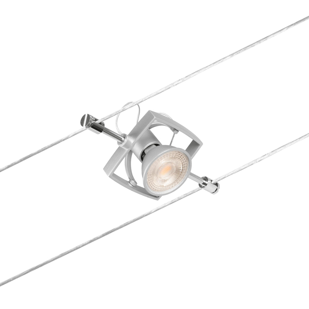 Paulmann Seilsystem Mac II Chrom matt 5 Spots ohne Leuchtmittel max. 5x10W GU5,3 DC 60VA