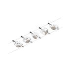 Paulmann Seilsystem Mac II Chrom matt 5 Spots ohne Leuchtmittel max. 5x10W GU5,3 DC 60VA