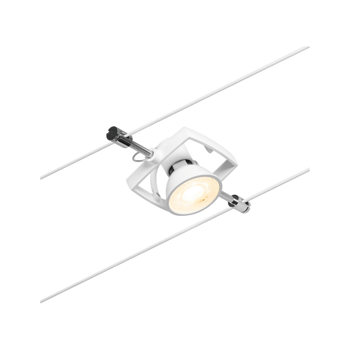 Paulmann Seilsystem Mac II Chrom matt 5 Spots ohne Leuchtmittel max. 5x10W GU5,3 DC 60VA