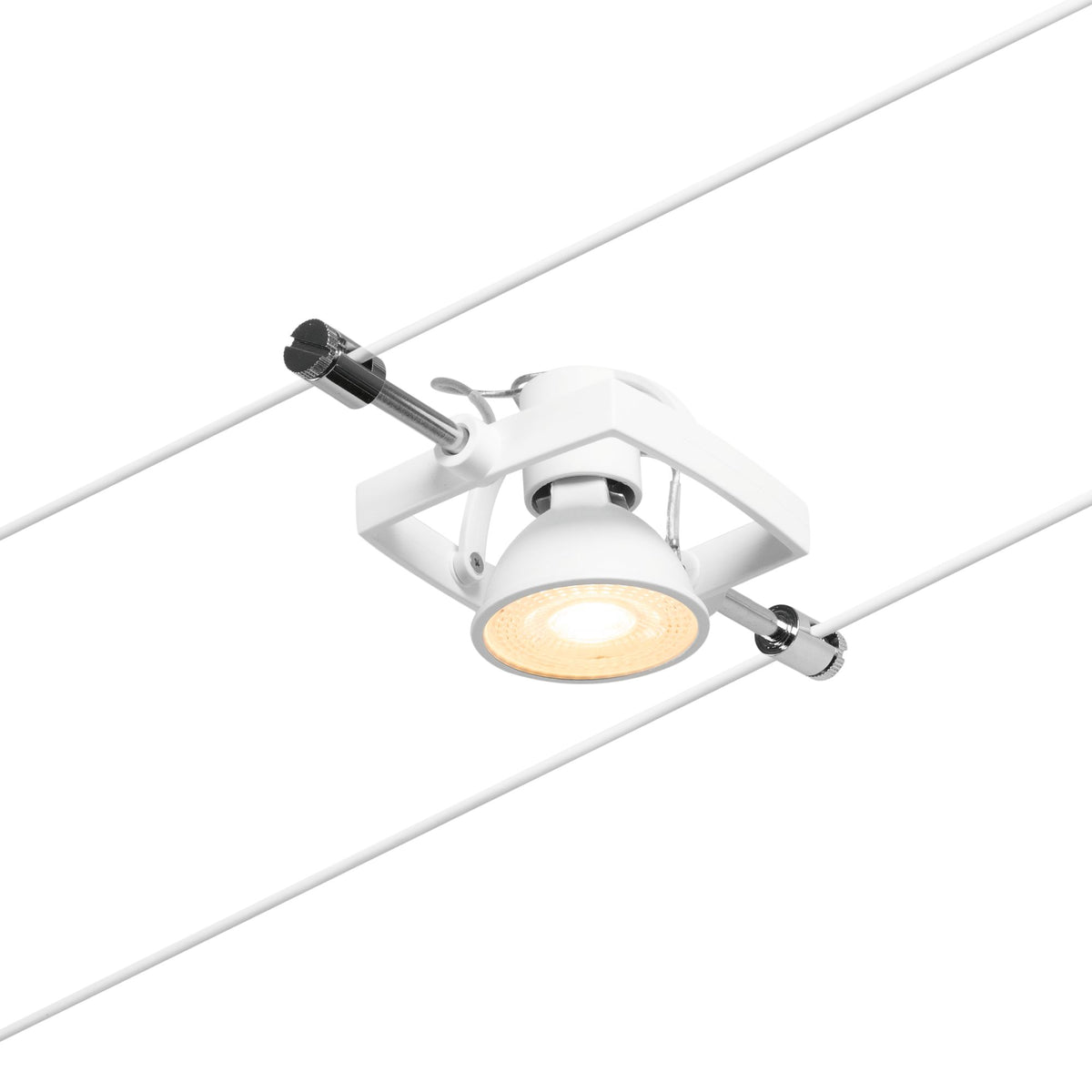 Paulmann Seilsystem Mac II Chrom matt 5 Spots ohne Leuchtmittel max. 5x10W GU5,3 DC 60VA