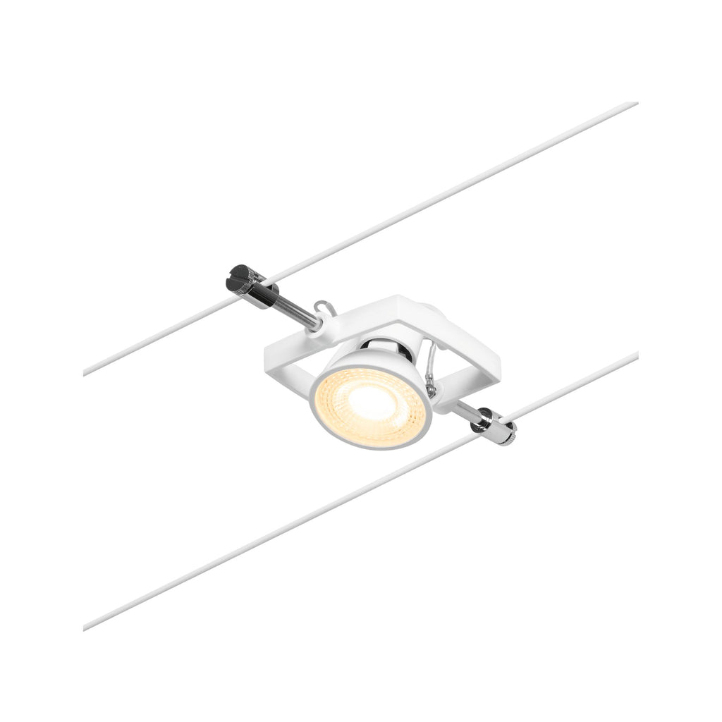 Paulmann Seilsystem Mac II Chrom matt 5 Spots ohne Leuchtmittel max. 5x10W GU5,3 DC 60VA