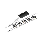 Paulmann Seilsystem Mac II Chrom matt 5 Spots ohne Leuchtmittel max. 5x10W GU5,3 DC 60VA