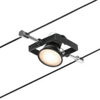 Paulmann Seilsystem Mac II Chrom matt 5 Spots ohne Leuchtmittel max. 5x10W GU5,3 DC 60VA