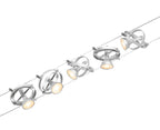 Paulmann Seilsystem Cardan Chrom matt 5 Spots ohne Leuchtmittel max. 10W GU5,3 DC 60VA