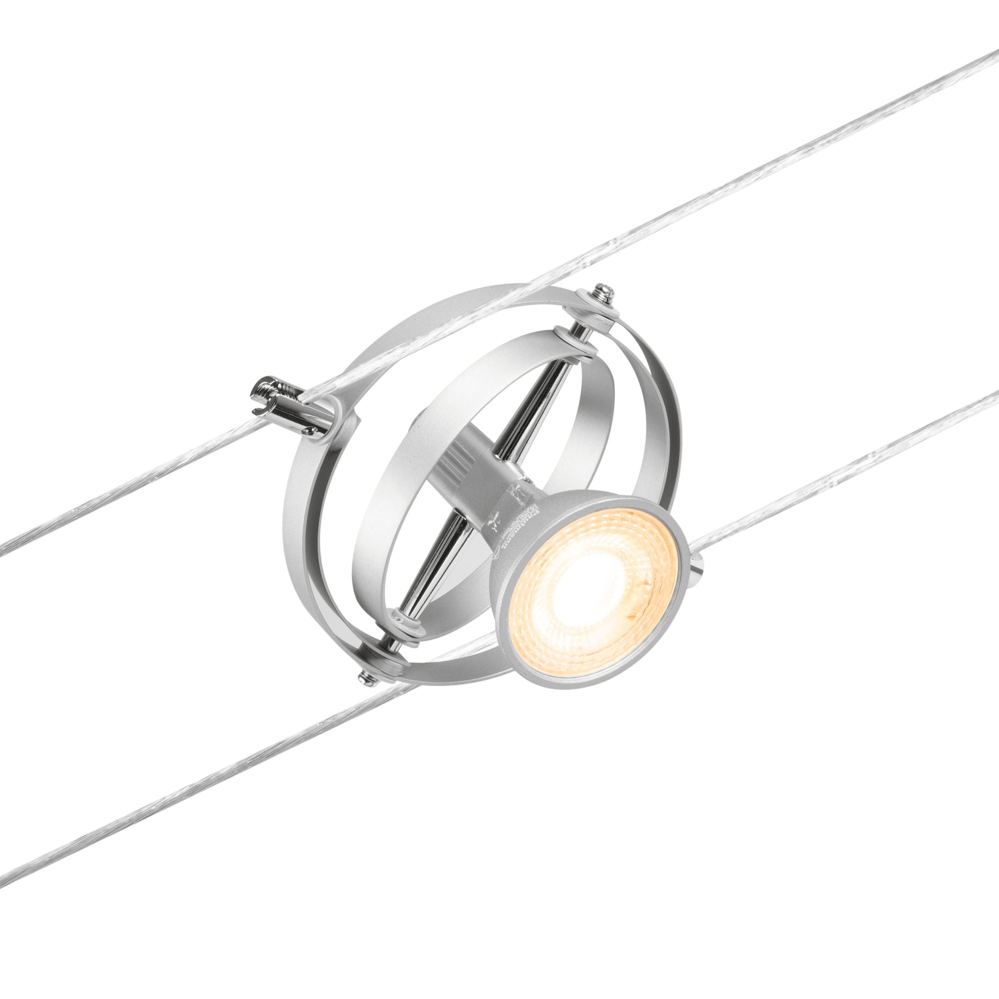 Paulmann Seilsystem Cardan Chrom matt 5 Spots ohne Leuchtmittel max. 10W GU5,3 DC 60VA