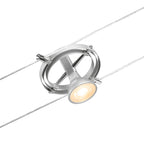 Paulmann Seilsystem Cardan Chrom matt 5 Spots ohne Leuchtmittel max. 10W GU5,3 DC 60VA