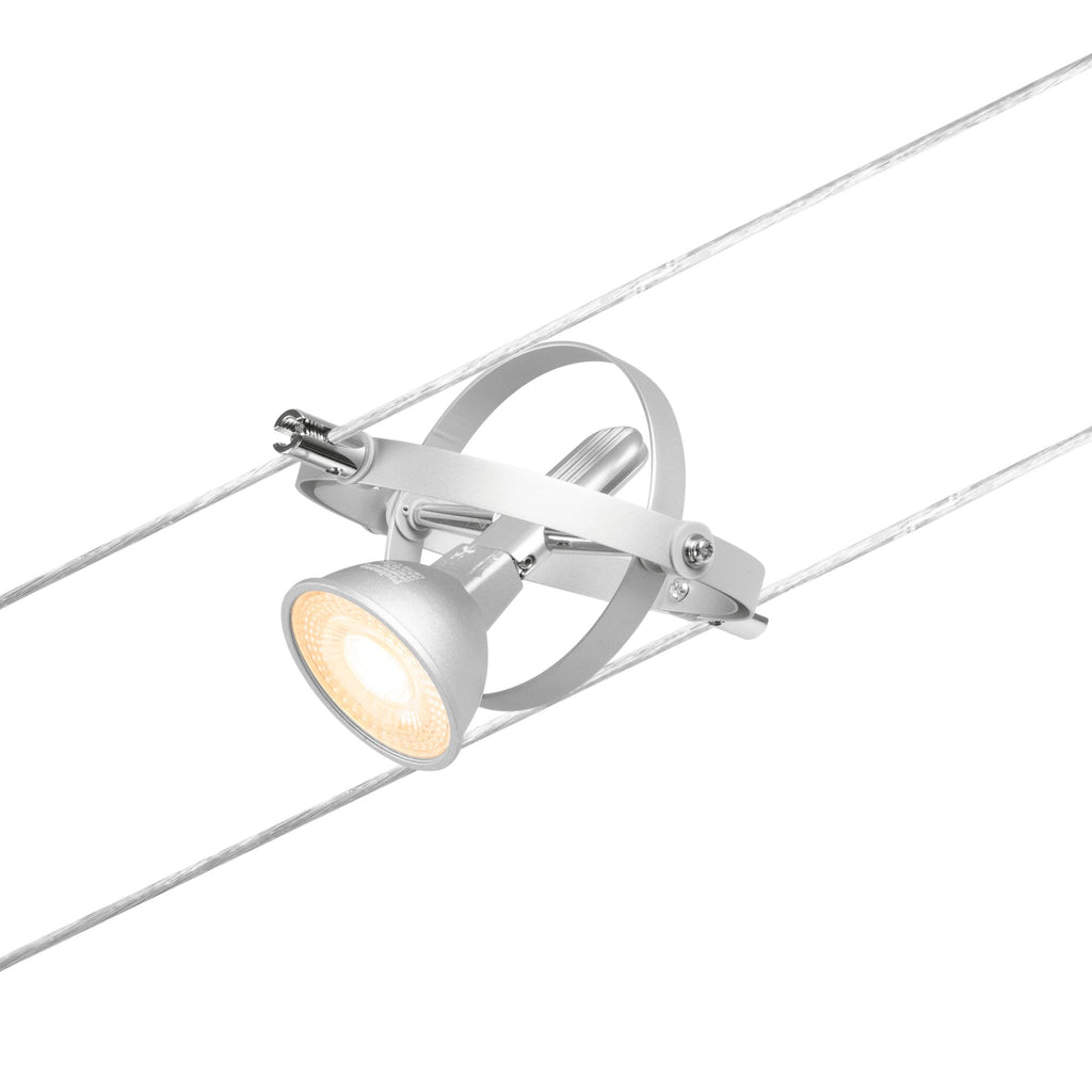 Paulmann Seilsystem Cardan Chrom matt 5 Spots ohne Leuchtmittel max. 10W GU5,3 DC 60VA