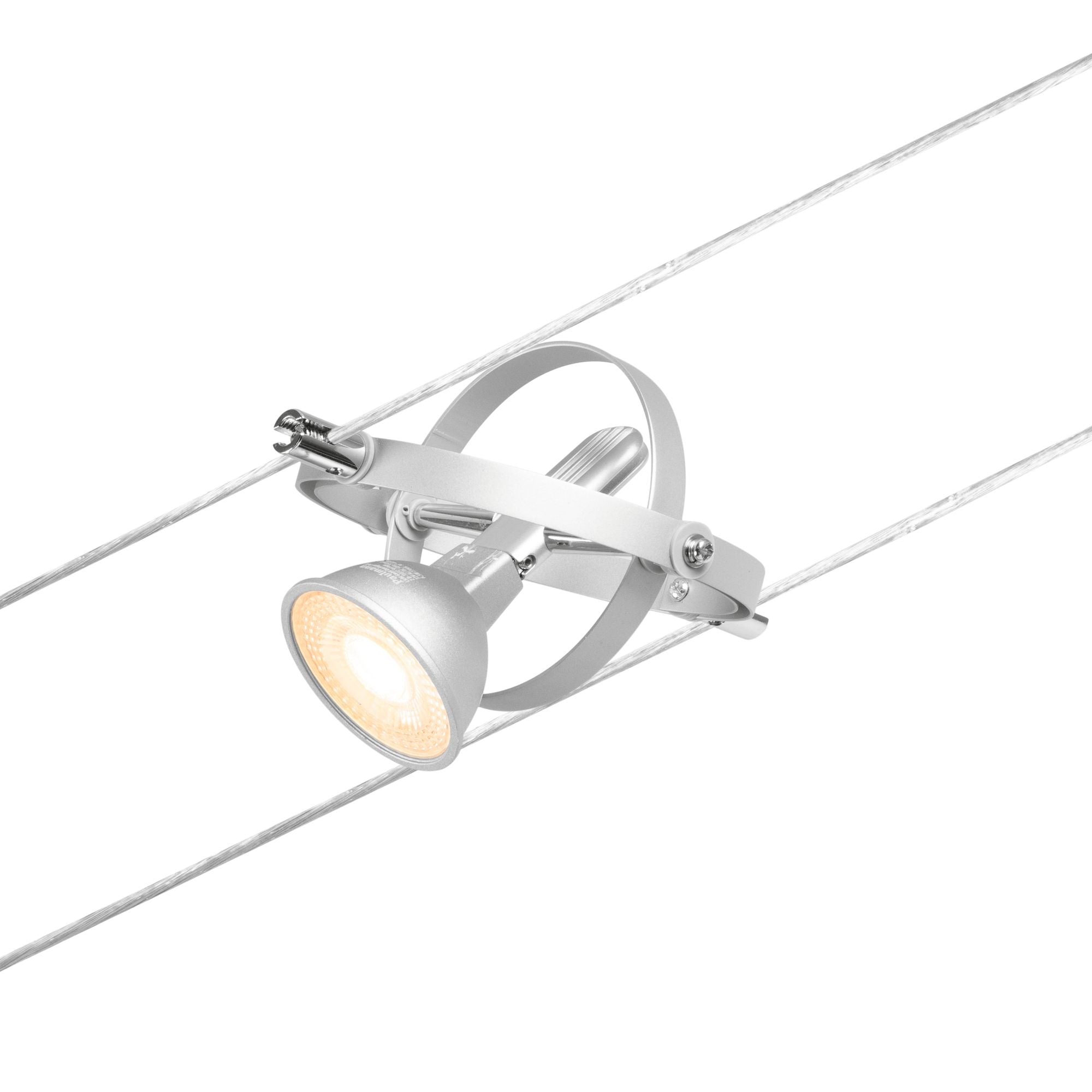 Paulmann Seilsystem Cardan Chrom matt 5 Spots ohne Leuchtmittel max. 10W GU5,3 DC 60VA