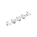 Paulmann Seilsystem Cardan Chrom matt 5 Spots ohne Leuchtmittel max. 10W GU5,3 DC 60VA