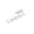 Paulmann Seilsystem Cardan Chrom matt 5 Spots ohne Leuchtmittel max. 10W GU5,3 DC 60VA