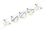 Paulmann Seilsystem Cardan Chrom matt 5 Spots ohne Leuchtmittel max. 10W GU5,3 DC 60VA