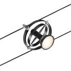 Paulmann Seilsystem Cardan Chrom matt 5 Spots ohne Leuchtmittel max. 10W GU5,3 DC 60VA