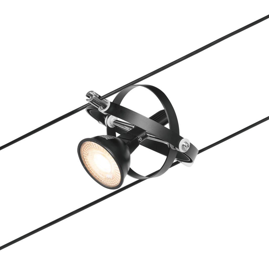 Paulmann Seilsystem Cardan Chrom matt 5 Spots ohne Leuchtmittel max. 10W GU5,3 DC 60VA