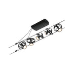 Paulmann Seilsystem Cardan Chrom matt 5 Spots ohne Leuchtmittel max. 10W GU5,3 DC 60VA