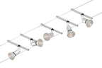 Paulmann Seilsystem Salt Chrom matt 5 Spots ohne Leuchtmittel max. 10W GU5,3 DC 60VA