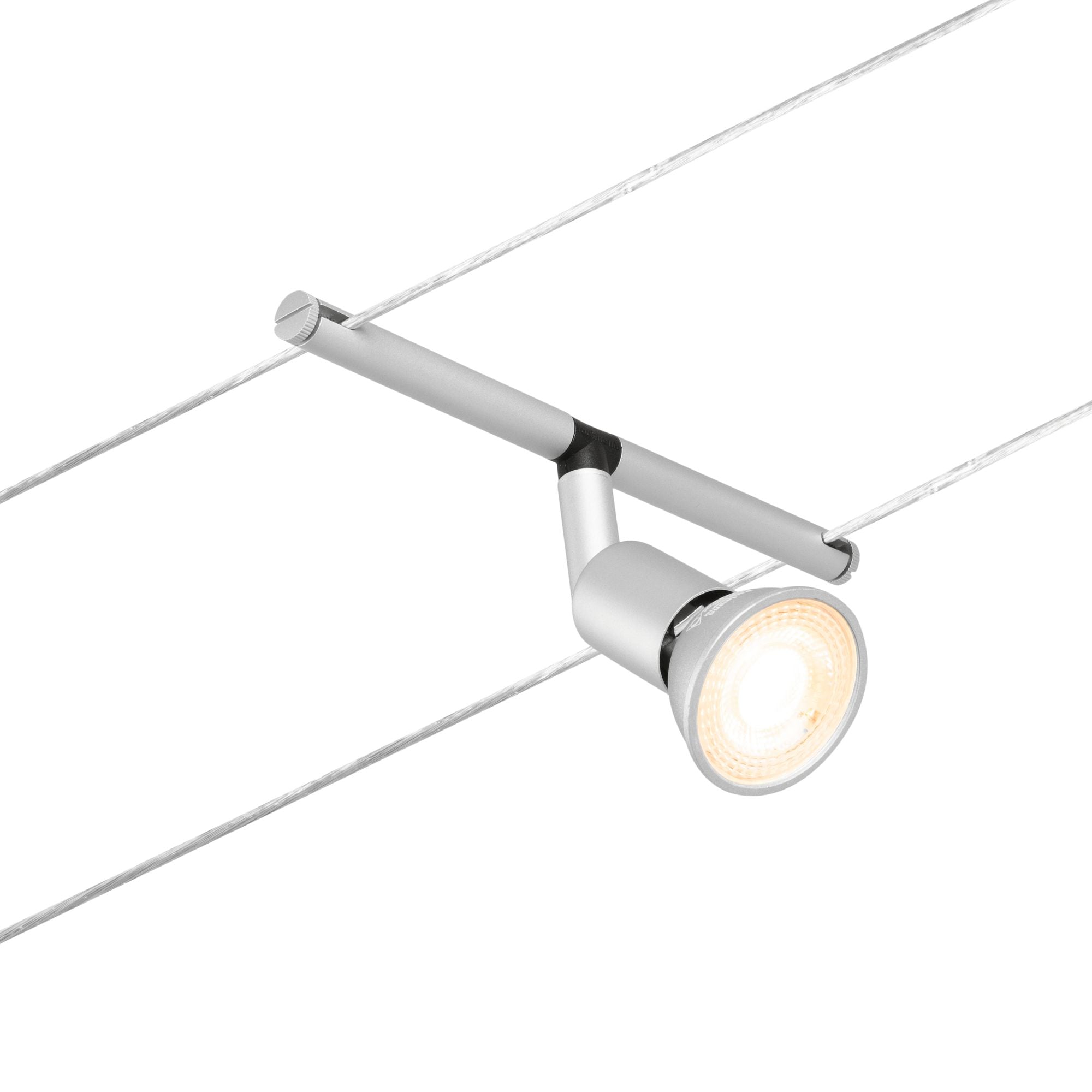 Paulmann Seilsystem Salt Chrom matt 5 Spots ohne Leuchtmittel max. 10W GU5,3 DC 60VA