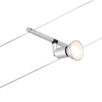 Paulmann Seilsystem Salt Chrom matt 5 Spots ohne Leuchtmittel max. 10W GU5,3 DC 60VA