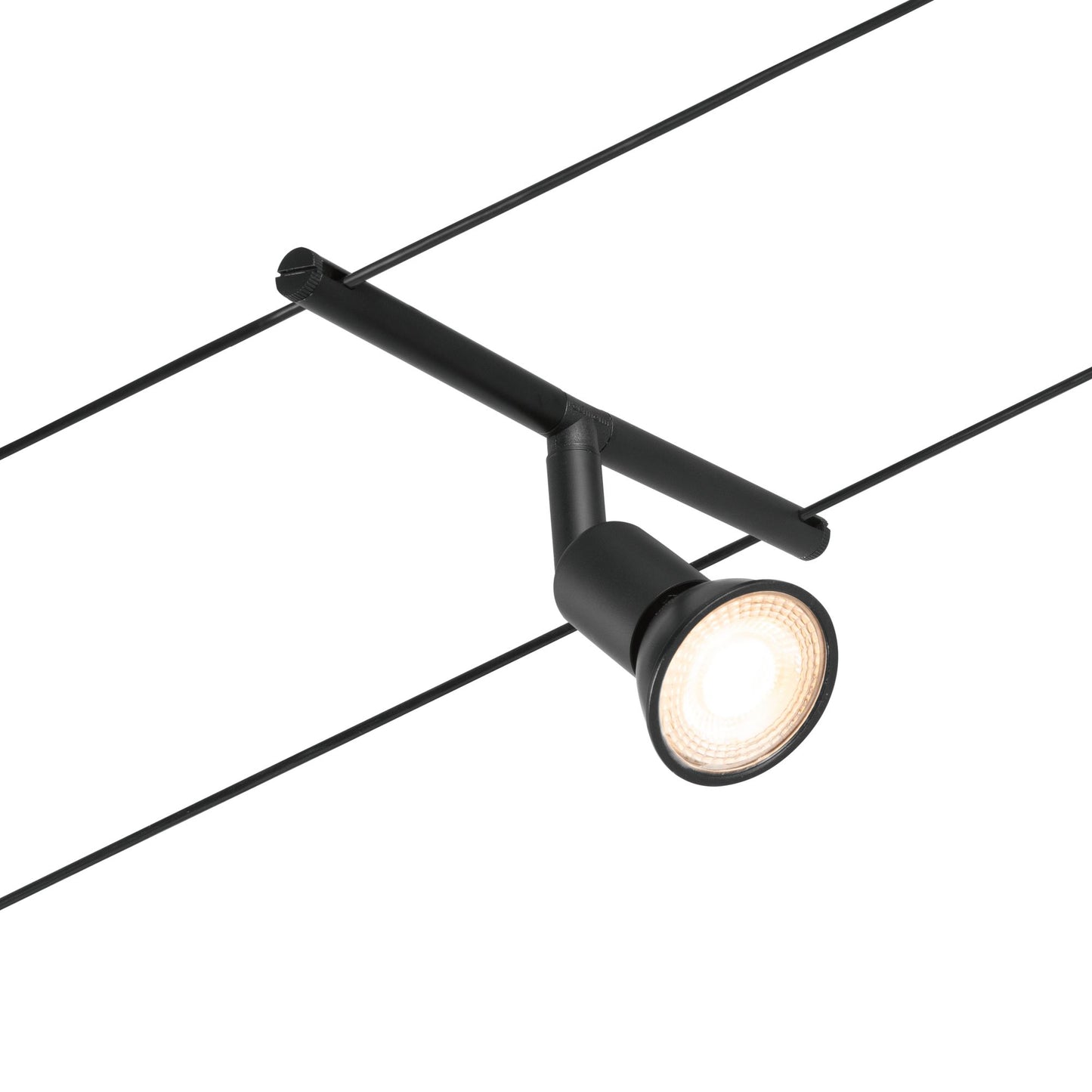 Paulmann Seilsystem Salt Schwarz 5 Spots ohne Leuchtmittel max. 10W GU5,3 DC 60VA
