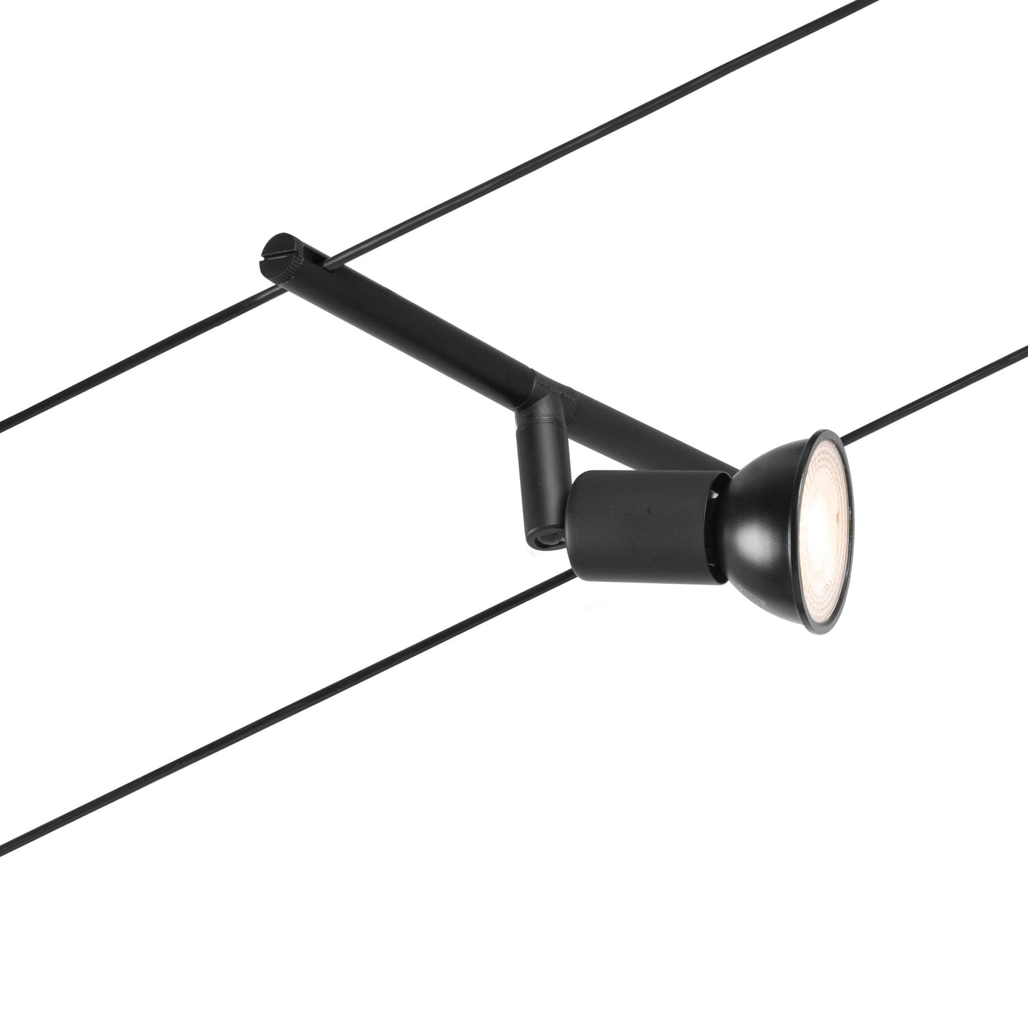 Paulmann Seilsystem Salt Schwarz 5 Spots ohne Leuchtmittel max. 10W GU5,3 DC 60VA