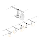 Paulmann Seilsystem Sheela Chrom matt 5 Spots ohne Leuchtmittel max. 10W GU5,3 DC 60VA