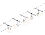 Paulmann Seilsystem Sheela Chrom matt 5 Spots ohne Leuchtmittel max. 10W GU5,3 DC 60VA