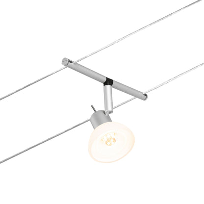 Paulmann Seilsystem Sheela Chrom matt 5 Spots ohne Leuchtmittel max. 10W GU5,3 DC 60VA