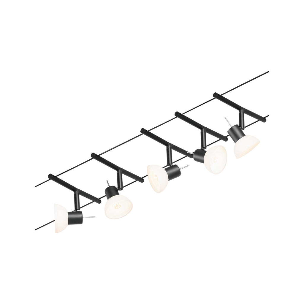 Paulmann Seilsystem Sheela Chrom matt 5 Spots ohne Leuchtmittel max. 10W GU5,3 DC 60VA
