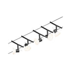 Paulmann Seilsystem Sheela Chrom matt 5 Spots ohne Leuchtmittel max. 10W GU5,3 DC 60VA