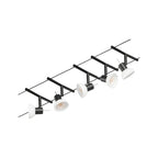 Paulmann Seilsystem Sheela Chrom matt 5 Spots ohne Leuchtmittel max. 10W GU5,3 DC 60VA