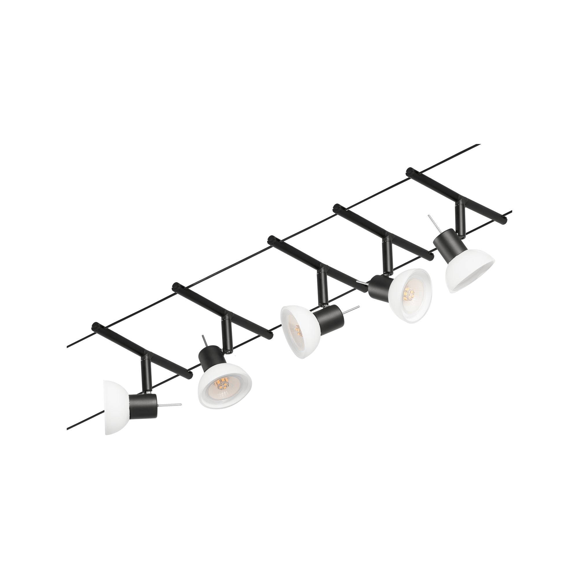 Paulmann Seilsystem Sheela Chrom matt 5 Spots ohne Leuchtmittel max. 10W GU5,3 DC 60VA