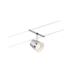 Paulmann Seilsystem Set Cone Chrom matt,Chrom 5 Spots ohne Leuchtmittel max. 5xW GU5,3 DC 60VA