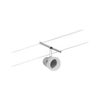 Paulmann Seilsystem Set Cone Chrom matt,Chrom 5 Spots ohne Leuchtmittel max. 5xW GU5,3 DC 60VA