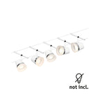 Paulmann Seilsystem Set Cone Weiß matt,Chrom 5 Spots ohne Leuchtmittel max. 5xW GU5,3 DC 60VA