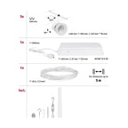 Paulmann Seilsystem Set Cone Weiß matt,Chrom 5 Spots ohne Leuchtmittel max. 5xW GU5,3 DC 60VA