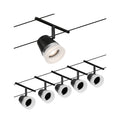 Paulmann Seilsystem Set Cone Schwarz matt,Chrom 5 Spots ohne Leuchtmittel max. 5xW GU5,3 DC 60VA