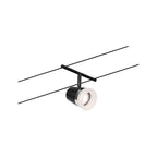Paulmann Seilsystem Set Cone Schwarz matt,Chrom 5 Spots ohne Leuchtmittel max. 5xW GU5,3 DC 60VA