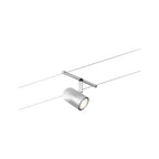 Paulmann Seilsystem Set Cup Chrom matt,Chrom 5 Spots ohne Leuchtmittel max. 5xW GU5,3 DC 60VA