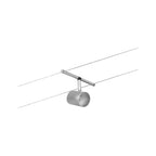 Paulmann Seilsystem Set Cup Chrom matt,Chrom 5 Spots ohne Leuchtmittel max. 5xW GU5,3 DC 60VA