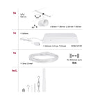 Paulmann Seilsystem Set Cup Weiß matt,Chrom 5 Spots ohne Leuchtmittel max. 5xW GU5,3 DC 60VA