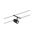 Paulmann Seilsystem Set Cup Schwarz matt,Chrom 5 Spots ohne Leuchtmittel max. 5xW GU5,3 DC 60VA