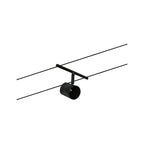 Paulmann Seilsystem Set Cup Schwarz matt,Chrom 5 Spots ohne Leuchtmittel max. 5xW GU5,3 DC 60VA
