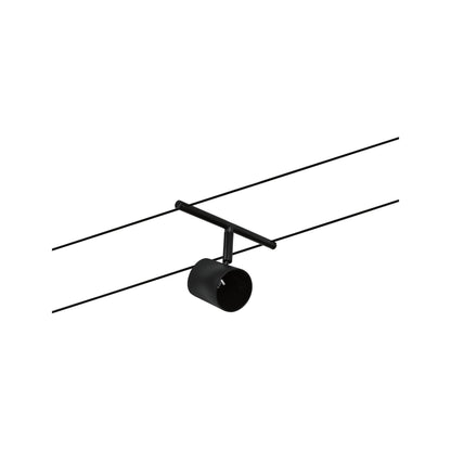 Paulmann Seilsystem Spot Cup Schwarz matt,Chrom ohne Leuchtmittel max. 1xW GU5,3 DC 60VA