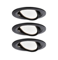 Paulmann EBL Nova Coin rund schwenkbar LED 3x6,5W 2700K 230V Schwarz matt/Alu